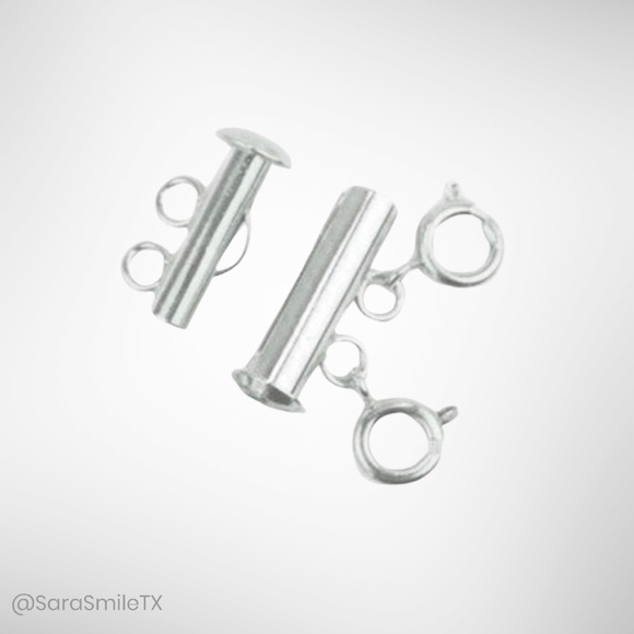 SILVER Layering 2-Strand Necklace Detangler - NWOT - Picture 2 of 3